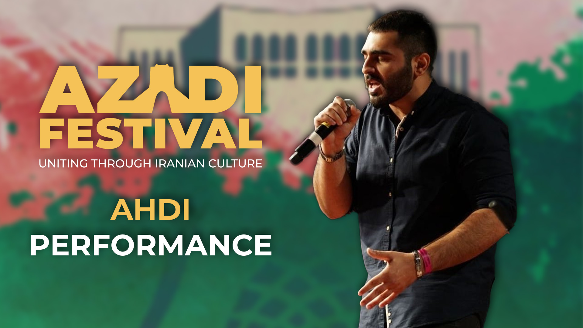 Ahdi on stage at Azadi Festival